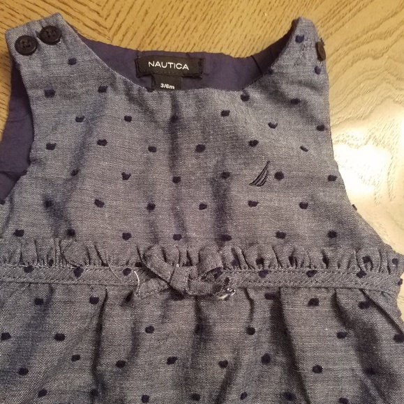 🚫SOLD🚫 Nautica Sleeveless Blue jean  Onesie - Picture 4 of 6